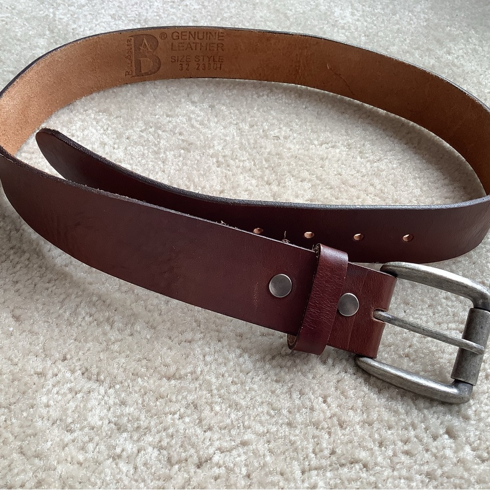 Bill Adler  genuine leather belt  32